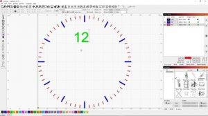 Create a clock face using LightBurn