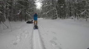 ПВД на лыжах. Ночевка в палатке с печкой.