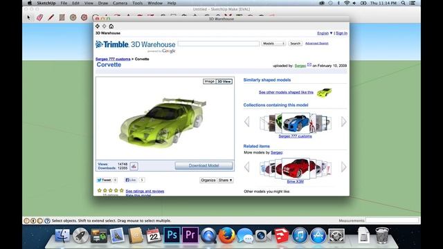 Free 3D Models in Sketchup Warehouse Available for use in Photoshop смотреть онлайн