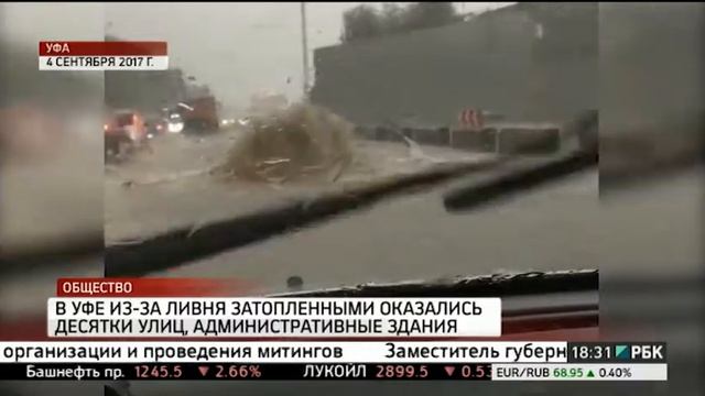 В Уфе потоки воды после ливня сбивают людей с ног, затоплены офисы, административные здания смотреть онлайн