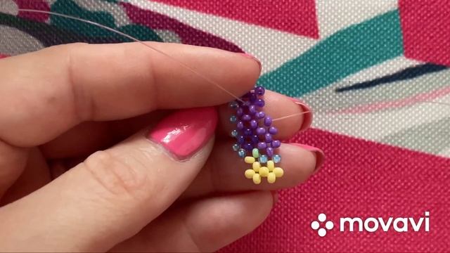 Банка с черничным вареньем из бисера в технике крестик#бисероплетение #фигуркиизбисера #бісер