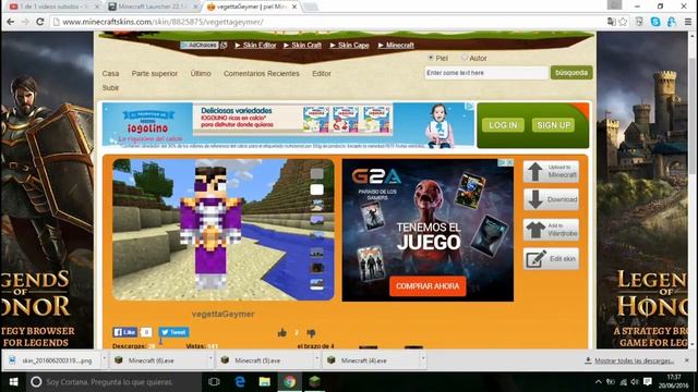 CAMBIAR SKIN +CAPA MINECRAFT NO PREMIUM 1.10 Y 1.9 (TODAS LAS DEMAS VERSIONES, MAC Y LINUX) смотреть онлайн