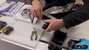 установка bi led линз в авто peugeot 2023