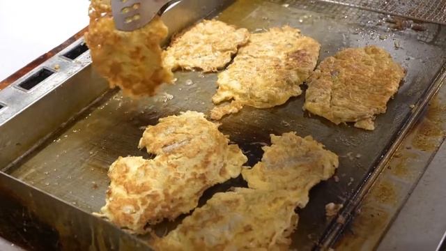 Как приготовить традиционные корейские мясные блины - корейская уличная еда