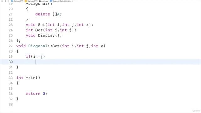 5 Let's Code C++ class for Diagonal matrix смотреть онлайн