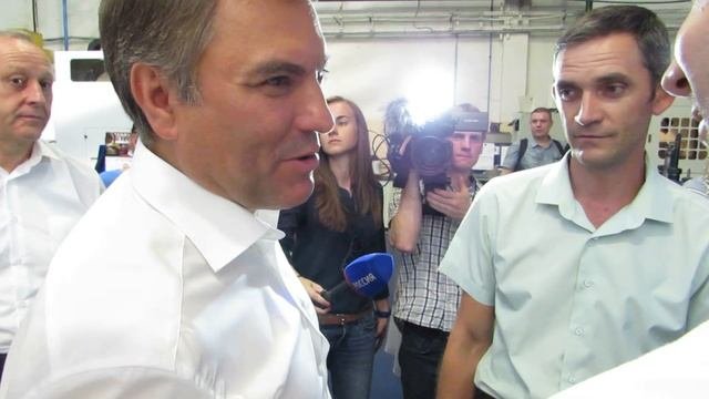 Вячеслоав Володин на Балаковорезинотехнике. Балаково. 12.08.2016