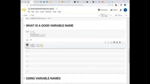 Python Variable Names