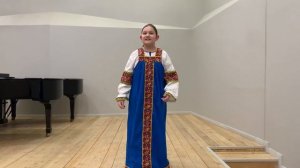 Виноградова Александра. Подблюдная песня Смоленской области «Будем перстни тресть»