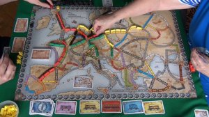 268 Ticket to Ride Европа - играем в настольную игру.