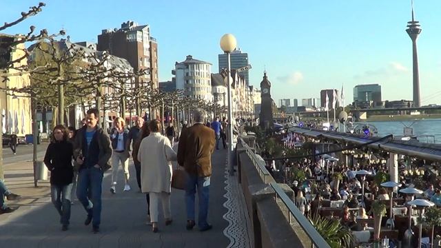 Дюссельдорф 04.05.2016. Набережная Рейна смотреть онлайн