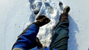 Зимняя рыбалка. Крупный окунь на самодельный чёртик.