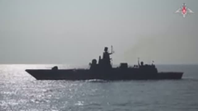 Пуск Ракеты «Калибр» С Фрегата «Адмирал Головко»