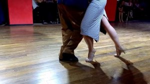 Alejandro Beron & Kelly Lettieri dance tango in Milonga Parakultural with live music by Entre Mundo