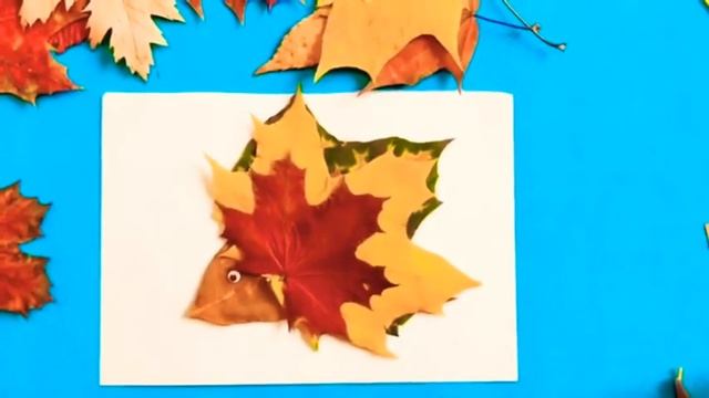 КРУТЫЕ ПОДЕЛКИ из ЛИСТЬЕВ на ТЕМУ ОСЕНЬ из ПРИРОДНОГО МАТЕРИАЛА | Как сделать ОСЕННИЕ ПОДЕЛКИ  DIY