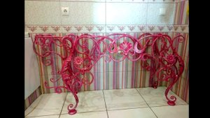 Кованый стол столик для ванной комнаты мебель из металла ковка фото видео