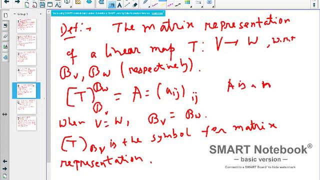 MA412, Lecture no  7, (Matrix representation of Linear Maps) by Tapas Chatterjee, IIT Ropar