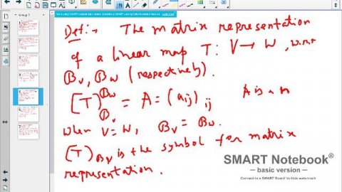 MA412, Lecture no 7, (Matrix representation of Linear Maps) by Tapas Chatterjee, IIT Ropar