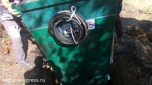 монтаж станции биологической очистки Юнилос Астра 4