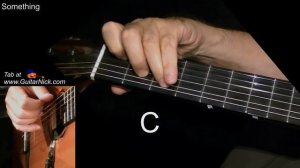 SOMETHING (The Beatles): Guitar Chords/Solo + TAB by GuitarNick