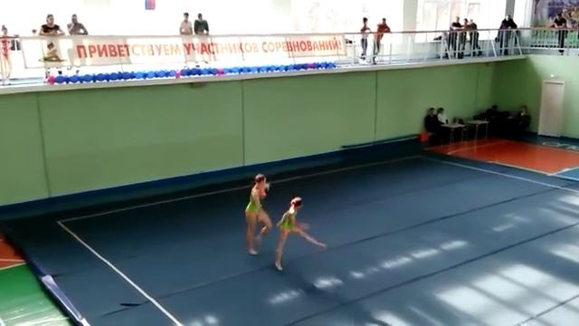 Спортивная акробатика_СФО Канск март 2016 Сидоренко Анна, Потапова Дарья, Новосибирск