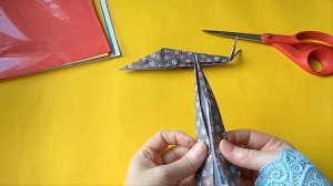 Щука из бумаги оригами,как сделать щуку.