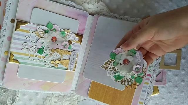 Свадебный альбом из коллекции "Пиономания".Обзор. Скрапбукинг смотреть онлайн