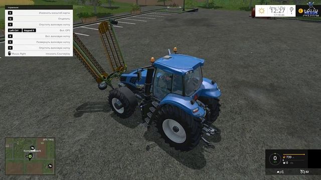 Обзор мода Elho Twin Flex 600 Front Windrower v1.0 для FS 15 #57 смотреть онлайн