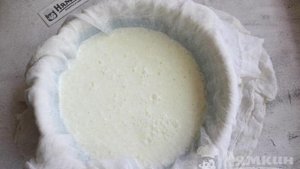 Домашний творожный сыр из молока и кефира