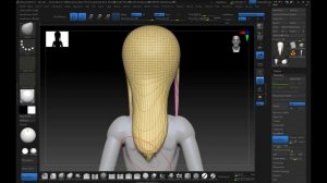 Создание волос в ZBrush. Способ №1