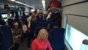 Поезд «Ласточка» Санкт Петербург - Псков, Россия, первая часть. 27.12.2023