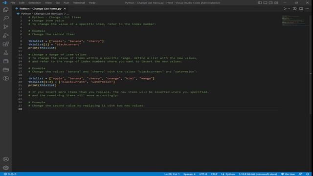 How to Get Started with Python Change List Items - Guide to Beginners