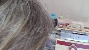 Резинка 1х1 и жемчужная резинка на вязальной машине brother kh230 /kr230