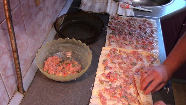 Мясной пирог из ЛАВАША, очень быстро и вкусно!