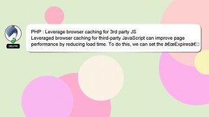 PHP : Leverage browser caching for 3rd party JS