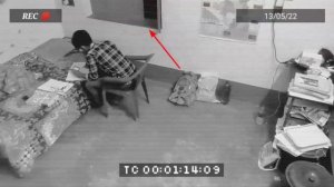 CCTV footage of a school student horror video #ghost