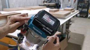 Drt50z - tupia makita 18v trabalhando com mdf