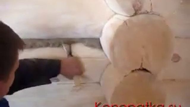 конопатка сруба смотреть онлайн