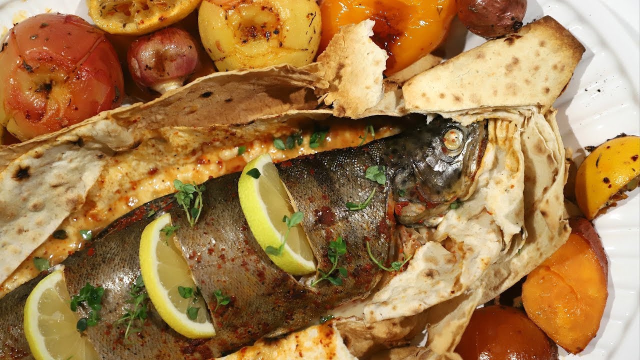 Рыба в духовке в лаваше рецепт с фото