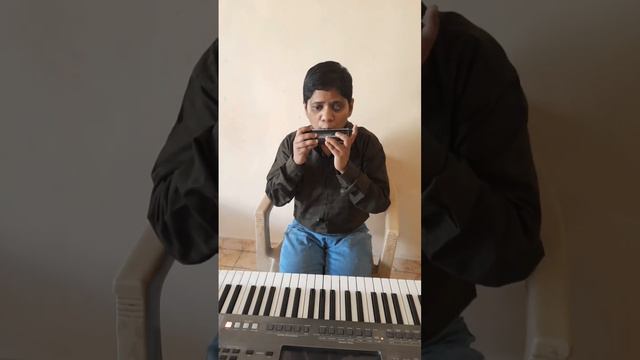 cover song on Harmonica with PSR i500 Yamaha played by Neel смотреть онлайн