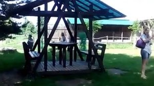 Беседка-качели