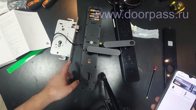 Замок Xiaomi Mi Smart Lock Pro проверка, настройка, регулировка, установка.