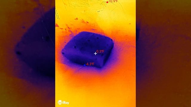 dry ice under thermal camera doogee s98 pro