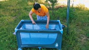 Сборка манежа Kinderkraft Joy Blue