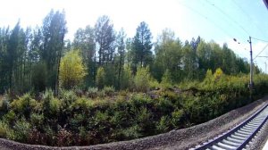 Вид из окна поезда - Артеушинская петля. Река Артеушка. (Могочинский район, Забайкальский край)