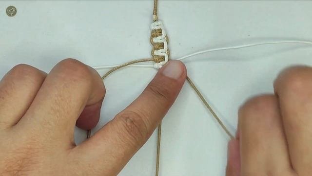 DIY Macrame Bracelet Double Square Knot Two Color Type 3 | Macrame Bracelet Tutorial