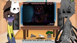 Ennerd and Michael react to sister location! / Ennerd x Michael / boy x boy / hope you like! (1/2)