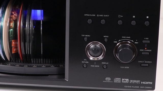 A DVD PLAYER JUKEBOX!!! Sony 400 Disc DVD CD SACD Changer Library DVP-CX995V смотреть онлайн