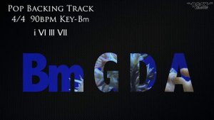 Bm Backing track Pop [Bm G D A]