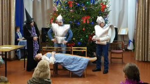 Сцена 7 Богатыри Новогоднее представление Селянский СДК