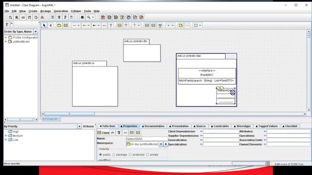 Class Diagram: Packages, Interfaces, Classes in ArgoUML (for Android project)